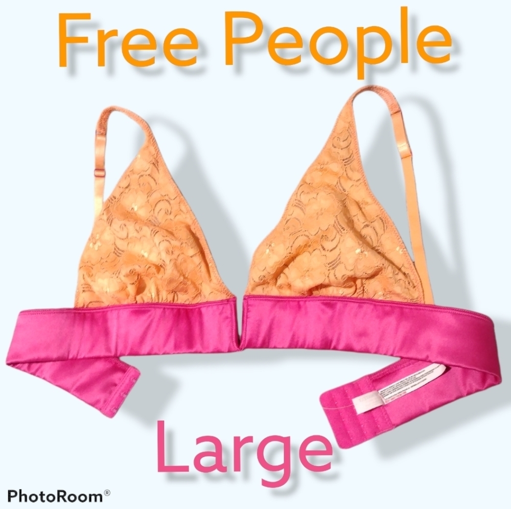 Free People bra silky lingerie large